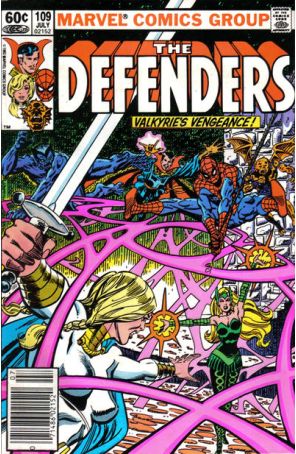 The Defenders 109 (Newsstand) published by Marvel with cover art by Al Milgrom