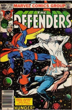 The Defenders 110 (Newsstand) published by Marvel with cover art by Jim Starlin