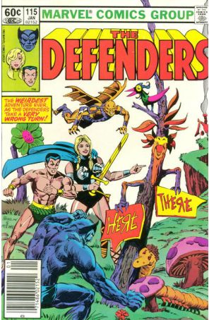 The Defenders 115 (Newsstand) published by Marvel with cover art by Don Perlin