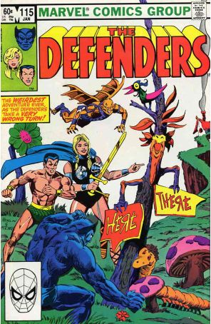 The Defenders 115 published by Marvel with cover art by Don Perlin