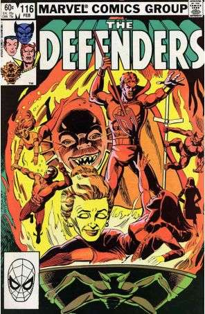 The Defenders 116 published by Marvel with cover art by Don Perlin