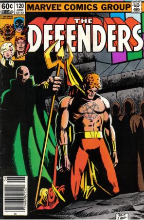 The Defenders 120 (Newsstand) published by Marvel with cover art by Don Perlin