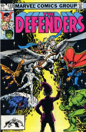 The Defenders 122 published by Marvel with cover art by Don Perlin
