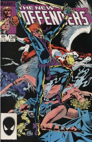 The Defenders 134 published by Marvel with cover art by Kevin Nowlan