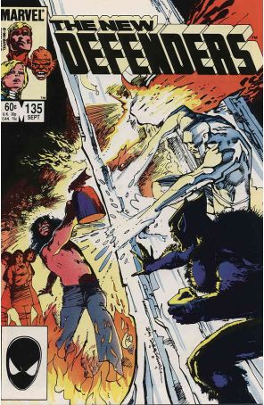 The Defenders 135 published by Marvel with cover art by Bill Sienkiewicz