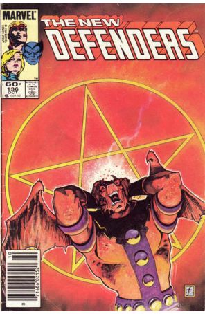 The Defenders 136 (Newsstand) published by Marvel with cover art by Frank Cirocco