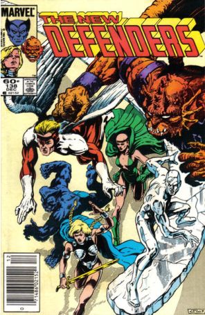 The Defenders 138 (Newsstand) published by Marvel with cover art by Chris Warner