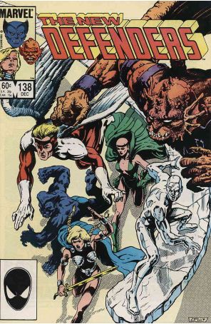 The Defenders 138 published by Marvel with cover art by Chris Warner