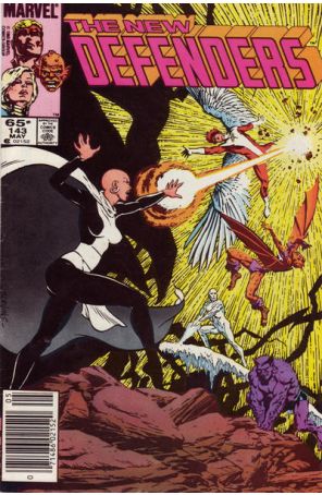 The Defenders 143 (Newsstand) published by Marvel with cover art by Brent Anderson
