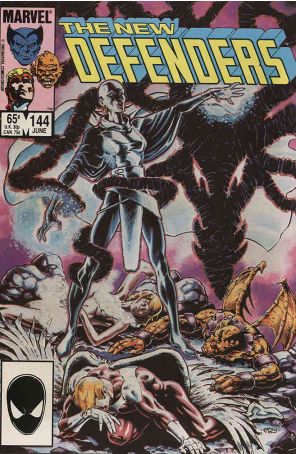The Defenders 144 published by Marvel with cover art by Chris Warner