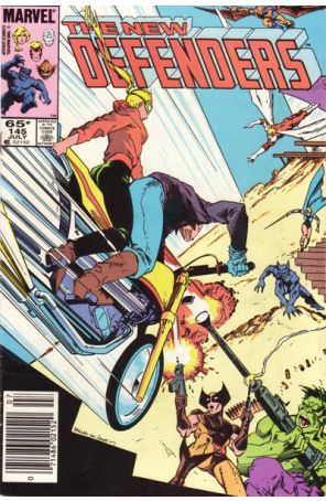 The Defenders 145 (Newsstand) published by Marvel with cover art by Mark Badger