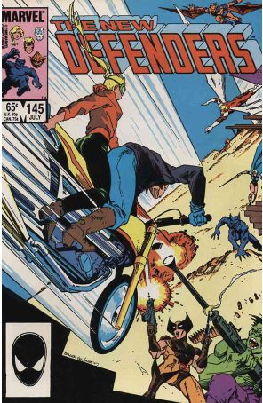 The Defenders 145 published by Marvel with cover art by Mark Badger