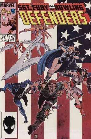 The Defenders 147 published by Marvel with cover art by Frank Cirocco