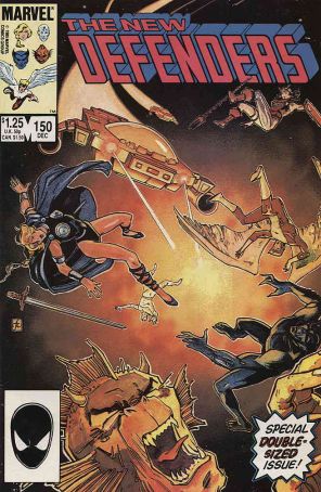 The Defenders 150 published by Marvel with cover art by Frank Cirocco