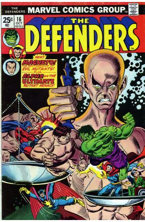 The Defenders 16 published by Marvel with cover art by Gil Kane