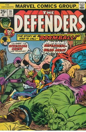 The Defenders 19 (with Marvel Value Stamp) published by Marvel with cover art by Gil Kane