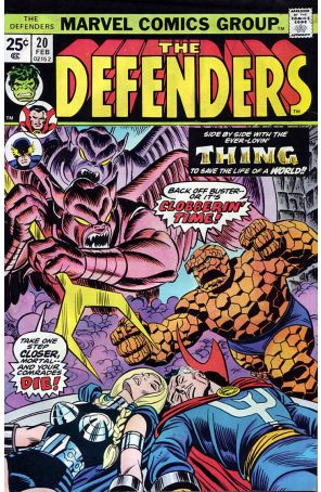 The Defenders 20 published by Marvel with cover art by Gil Kane