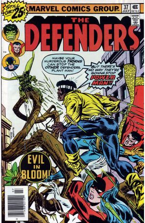 The Defenders 37 published by Marvel with cover art by Gil Kane