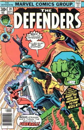 The Defenders 39 (Mark Jewelers) published by Marvel with cover art by Sal Buscema
