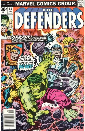 The Defenders 43 published by Marvel with cover art by Jack Kirby
