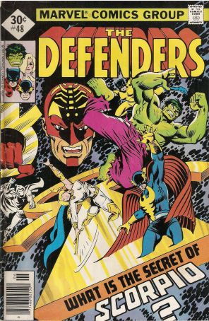 The Defenders 48B published by Marvel with cover art by Ed Hannigan