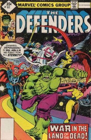 The Defenders 67A published by Marvel with cover art by Herb Trimpe