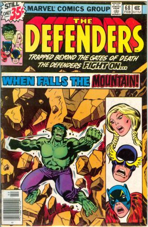 The Defenders 68 published by Marvel with cover art by Herb Trimpe