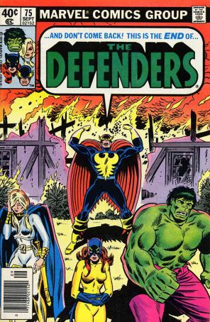 The Defenders 75 (Newsstand) published by Marvel with cover art by Herb Trimpe