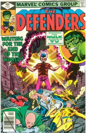 The Defenders 77 published by Marvel with cover art by Rich Buckler