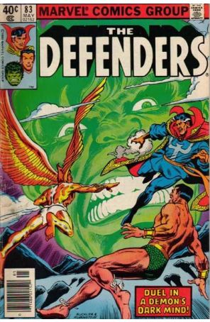 The Defenders 83 (Newsstand) published by Marvel with cover art by Rich Buckler