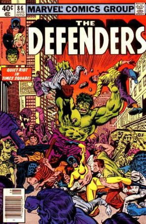 The Defenders 86 (Newsstand) published by Marvel with cover art by Rich Buckler