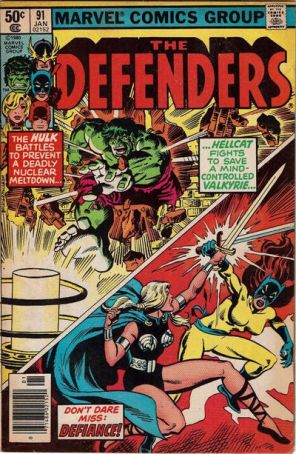 The Defenders 91 (Newsstand) published by Marvel with cover art by Rich Buckler