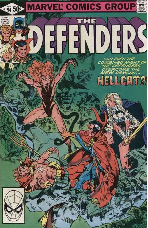 The Defenders 94 published by Marvel with cover art by Michael Golden