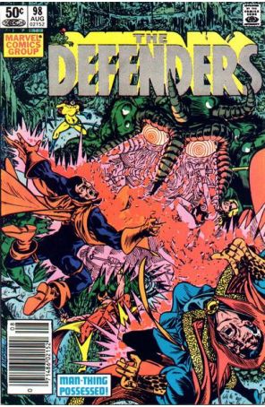 The Defenders 98 (Newsstand) published by Marvel with cover art by Marshall Rogers