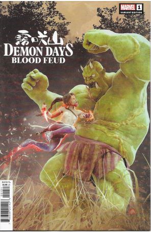 Demon Days: Blood Feud 1D published by Marvel with cover art by Bjorn Barends