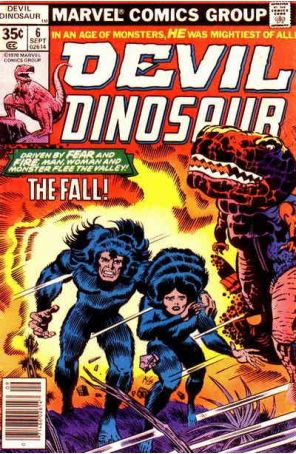 Devil Dinosaur 6 published by Marvel with cover art by Jack Kirby