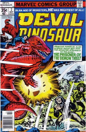 Devil Dinosaur 7 published by Marvel with cover art by Jack Kirby