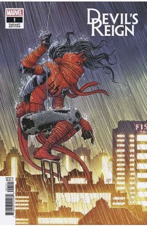 Devil's Reign (Marvel) 1A published by Marvel with cover art by John Romita Jr.