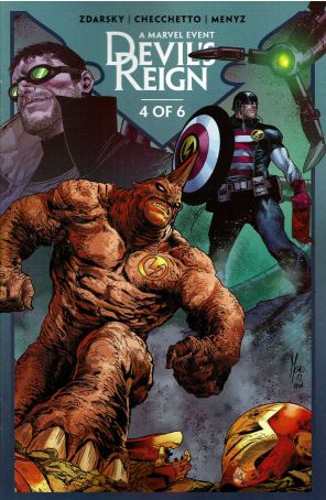 Devil's Reign (Marvel) 4 published by Marvel with cover art by Marco Checchetto