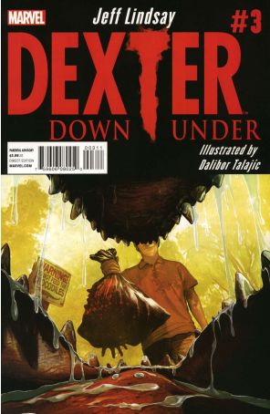 Dexter Down Under 3 published by Marvel with cover art by Mike Del Mundo