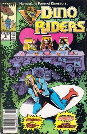 Dino-Riders 2 (Newsstand) published by Marvel with cover art by Jose Delbo