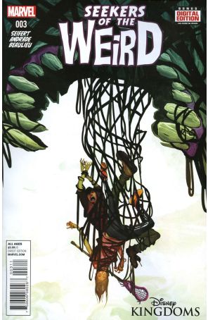 Disney Kingdoms: Seekers of the Weird 3 published by Marvel with cover art by Mike Del Mundo