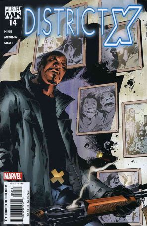 District X 14 published by Marvel with cover art by Trevor Hairsine