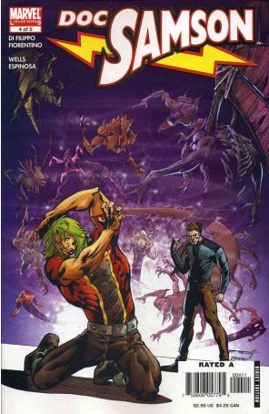 Doc Samson (2nd Series) 4 published by Marvel with cover art by Fabrizio Fiorentino
