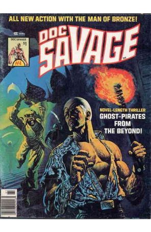 Doc Savage (Marvel Magazine) 4 published by Marvel with cover art by Ken Barr