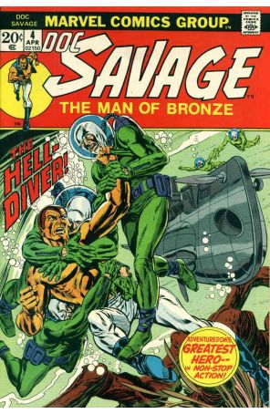Doc Savage (Marvel) 4 published by Marvel with cover art by Gil Kane
