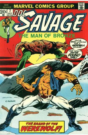 Doc Savage (Marvel) 7 published by Marvel with cover art by Rich Buckler