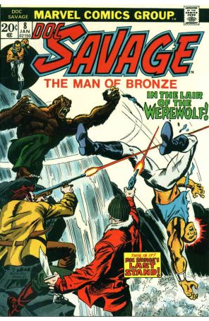 Doc Savage (Marvel) 8 published by Marvel with cover art by Rich Buckler