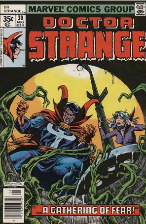 Doctor Strange (2nd Series) 30 published by Marvel with cover art by Frank Brunner