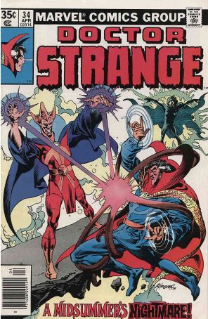 Doctor Strange (2nd Series) 34 published by Marvel with cover art by Rudy Nebres